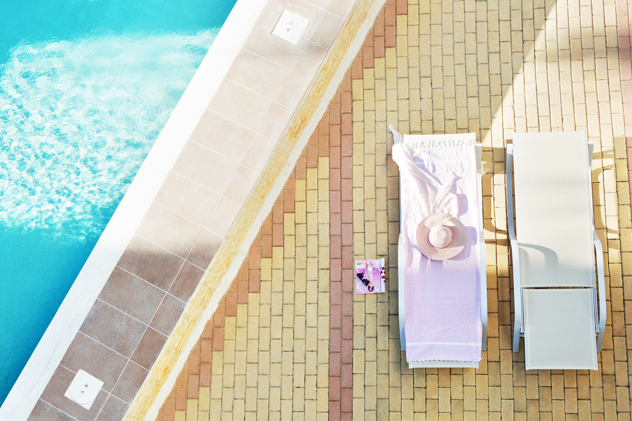 Classic Room med terrasse og direkte adgang til privat, delt pool