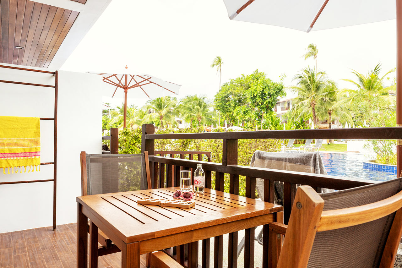 1-værelses Royal Pool Suite med terrasse med direkte adgang til hotellets pool