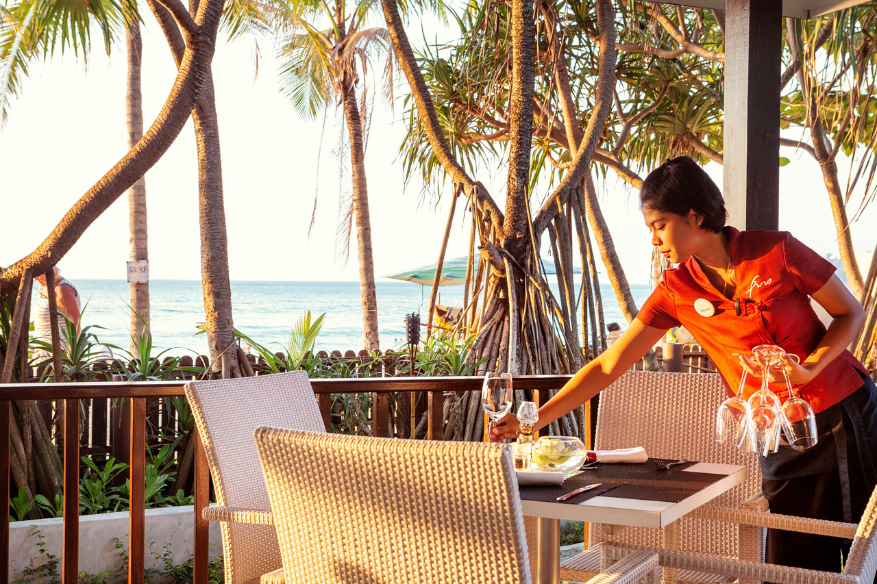 Fino Restaurant & Grill har flot udsigt over havet