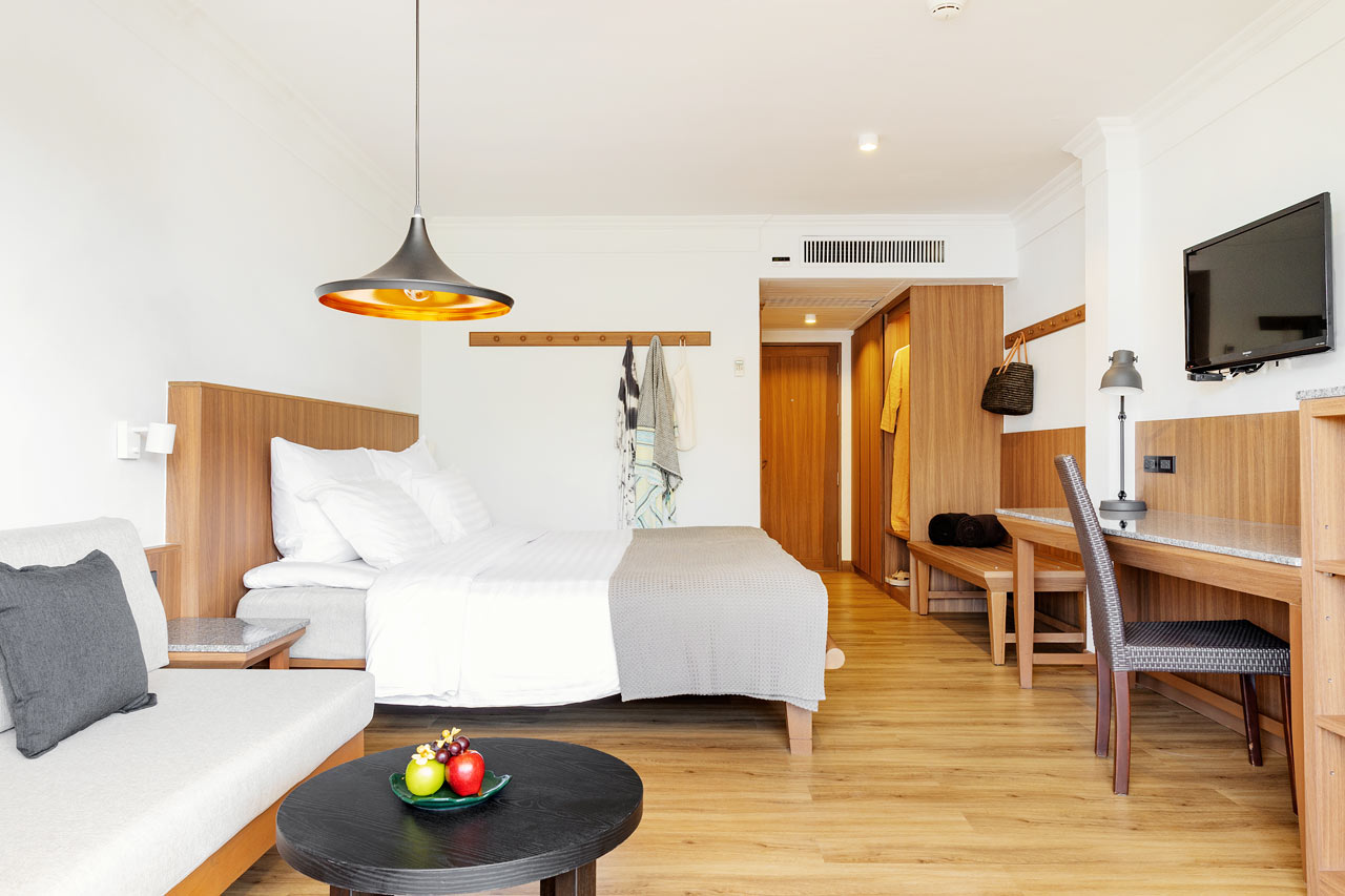 Nyrenoveret Classic Suite med balkon mod haven