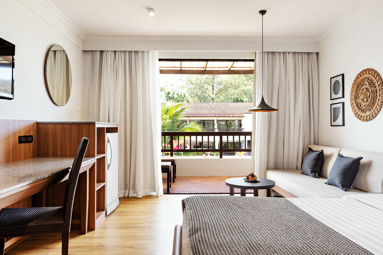 Nyrenoveret Classic Suite med balkon mod haven