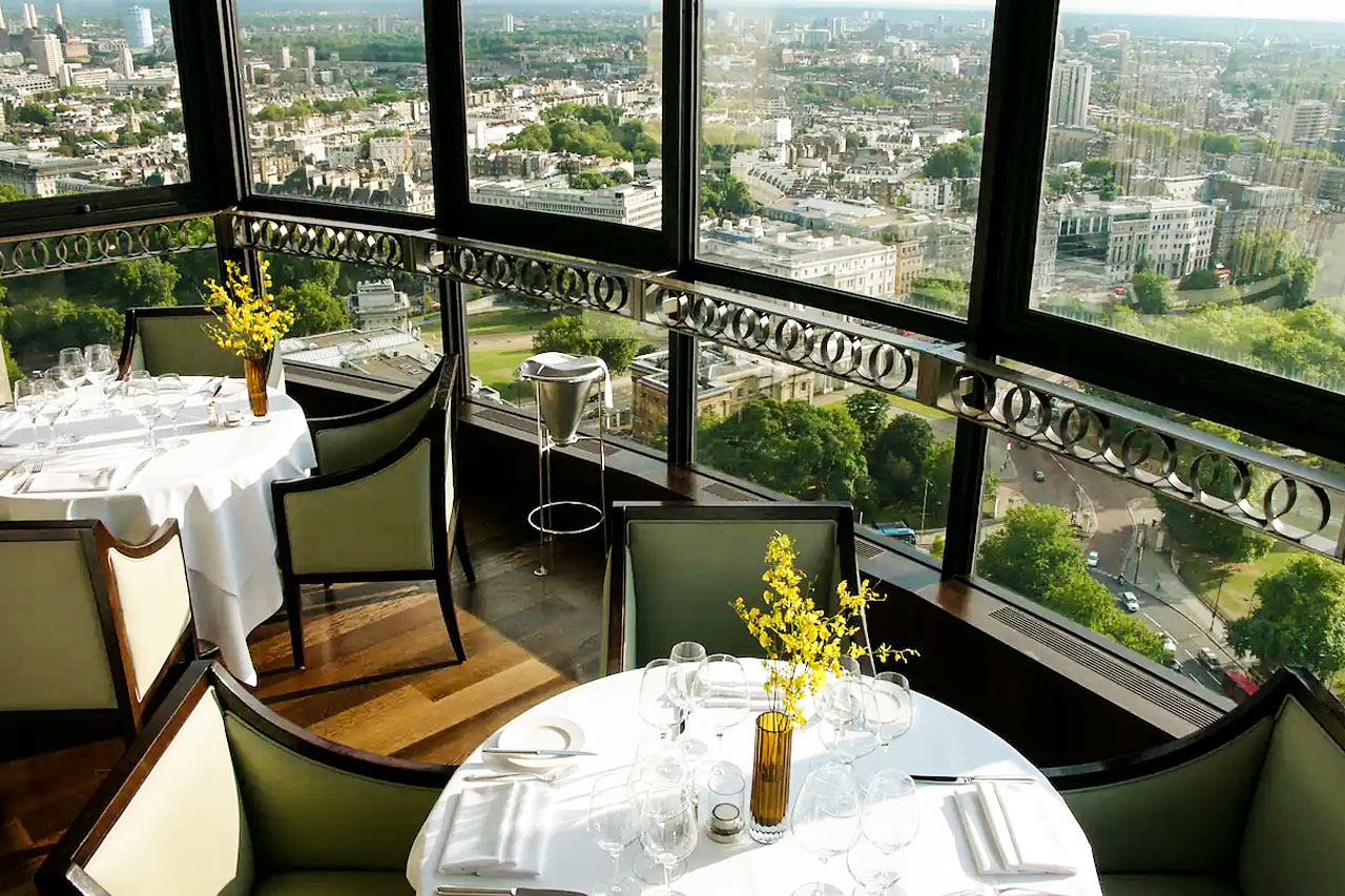 Den Michelin-belønnede restaurant Galvin at Windows