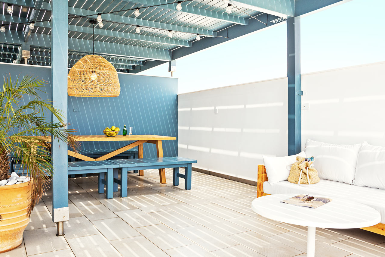 3-værelses Club Suite med stor balkon og tagterrasse med havudsigt