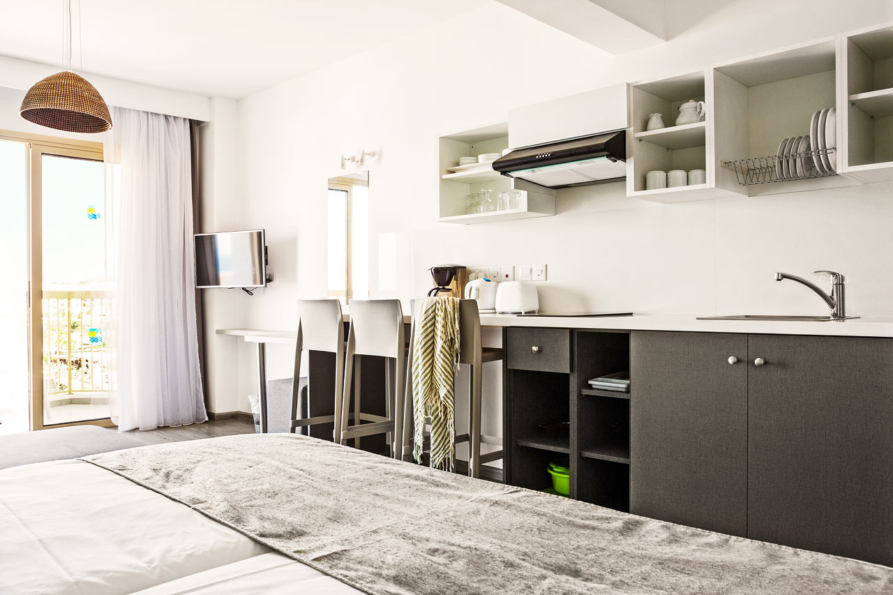 1-værelses lejlighed superior med balkon og havudsigt