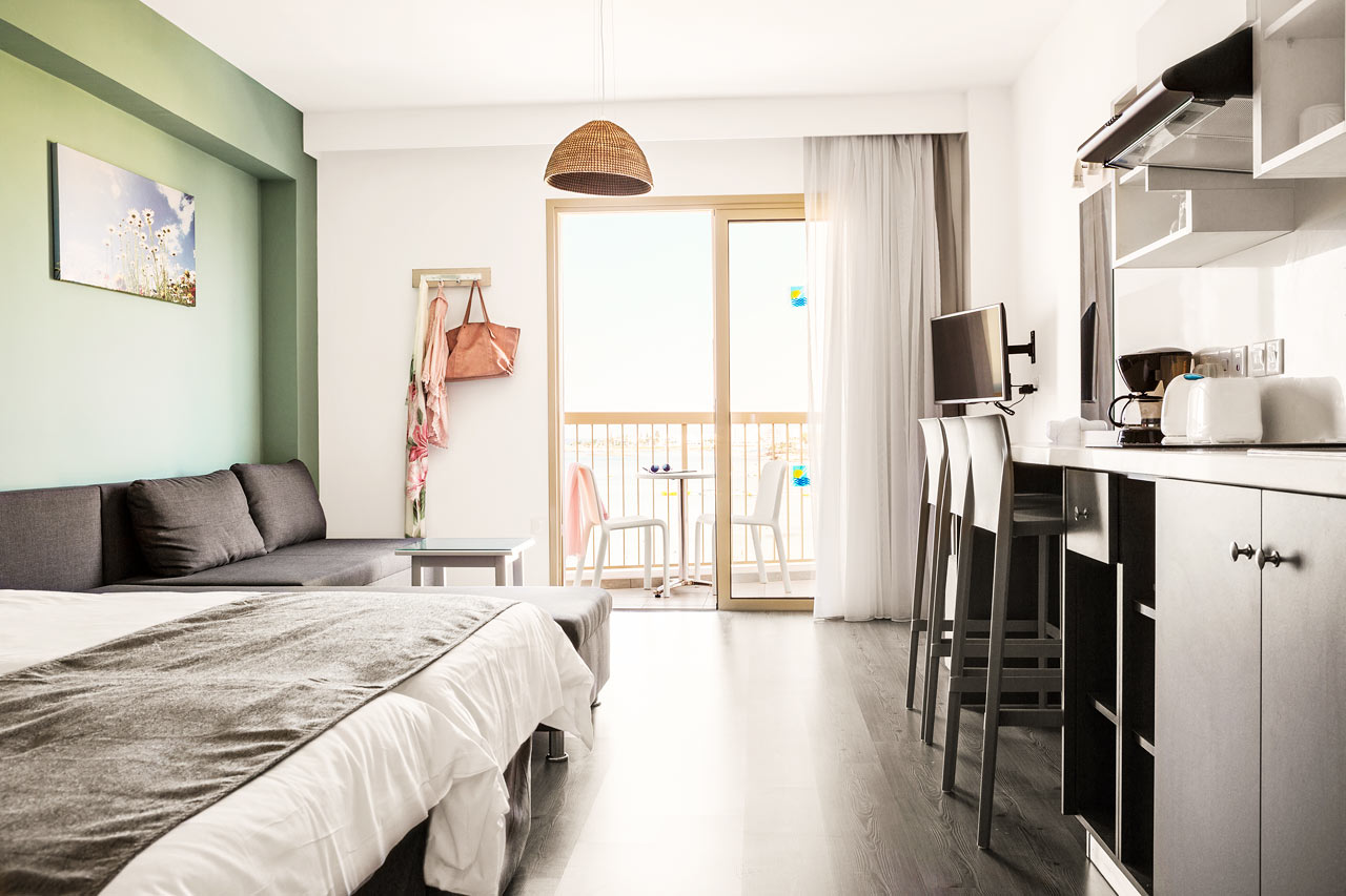 1-værelses lejlighed superior med balkon og havudsigt