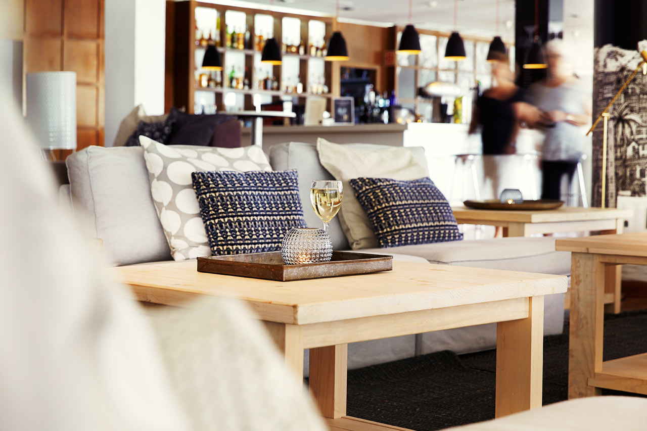 Hotellets moderne loungebar