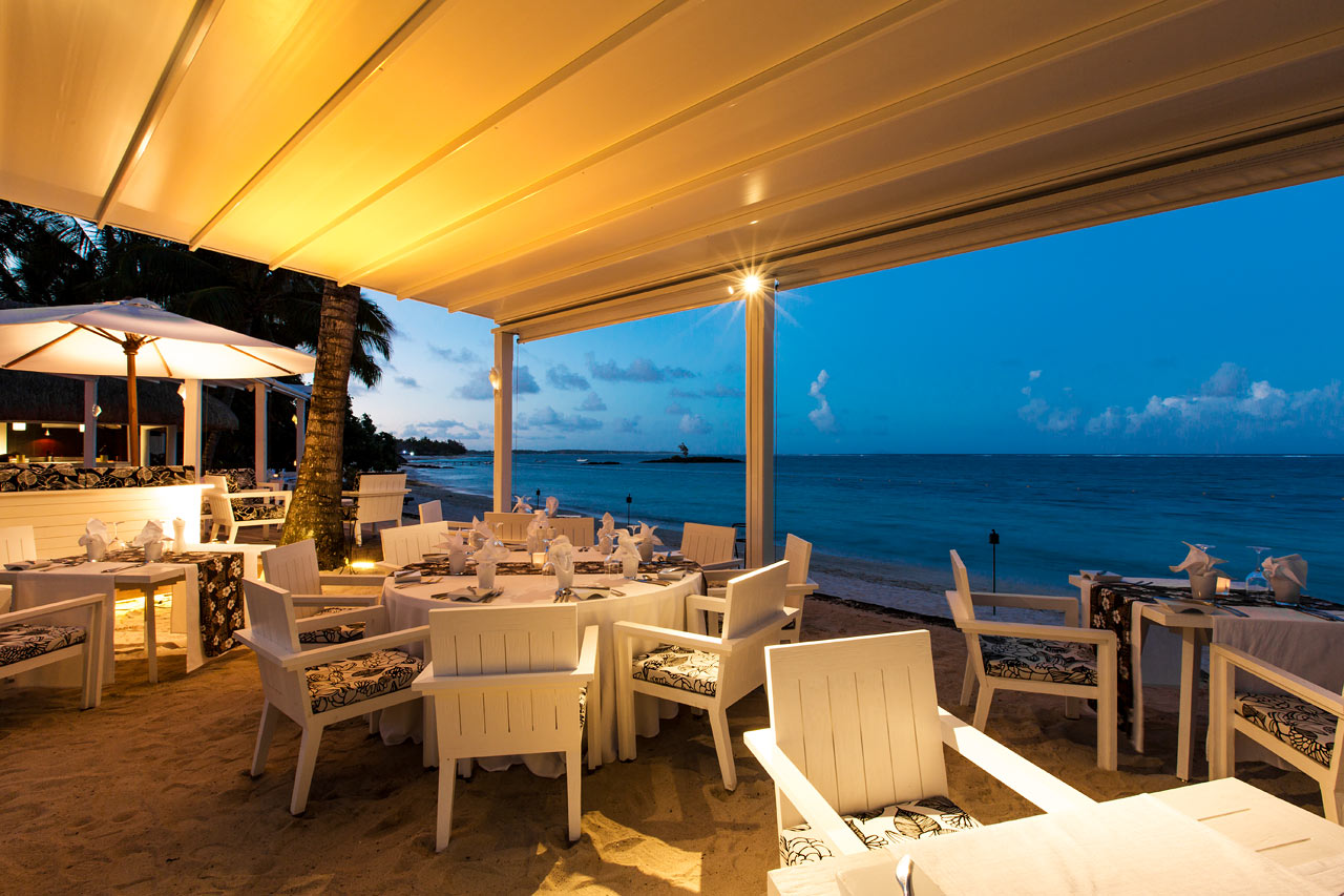 A la carte-restaurant ved stranden