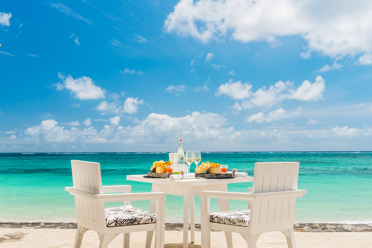 A la carte-restaurant ved stranden