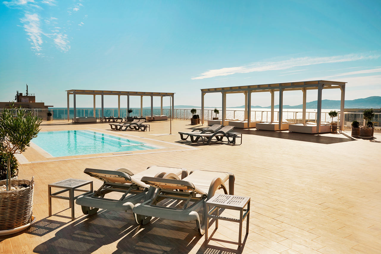 Prime Rooftop Suite med havudsigt samt adgang til tagterrasse