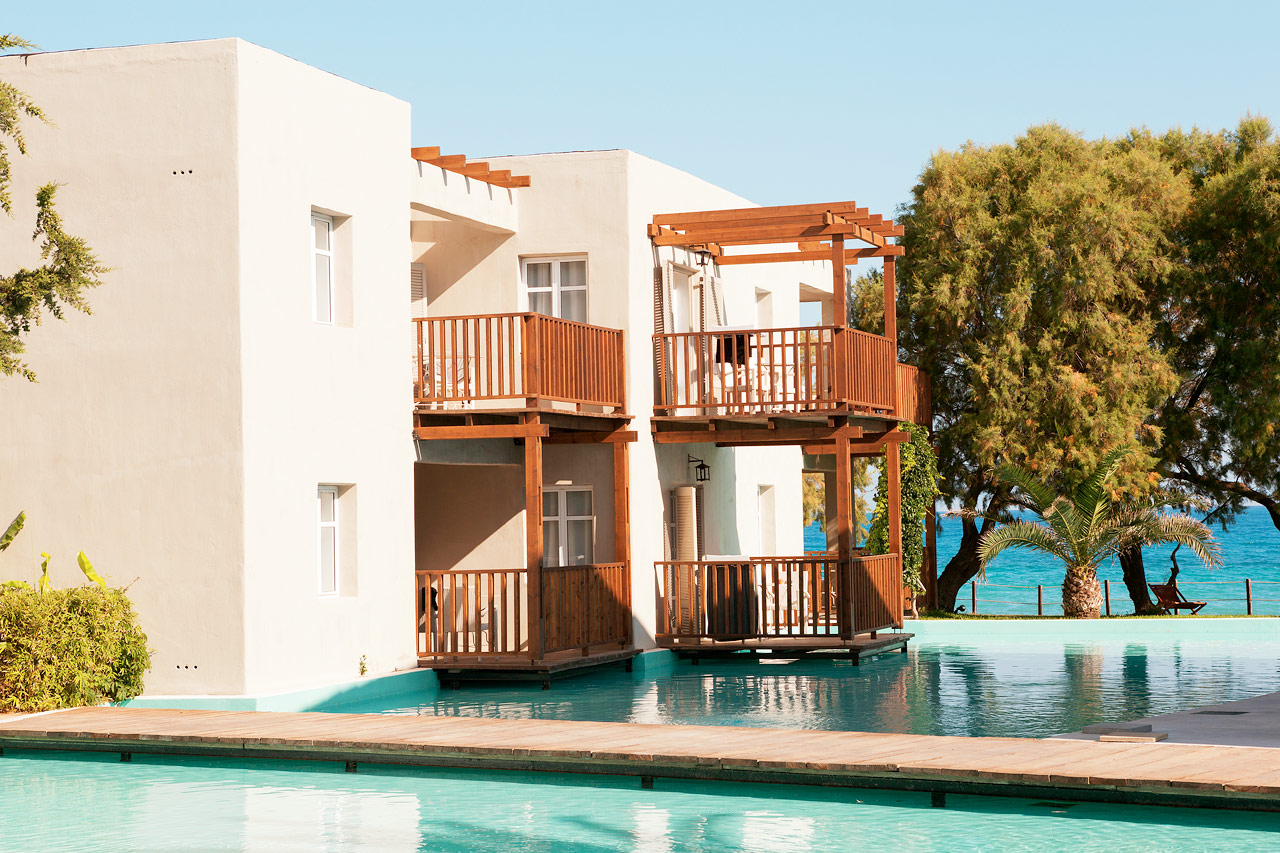 Hotellet tilbyder suiter mod lagunen